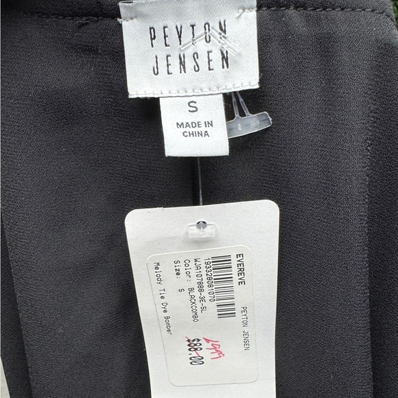 Peyton Jensen Women's Tie Dye Bomber Jacket Multicolor Zip Up Size S - Picture 6 of 9